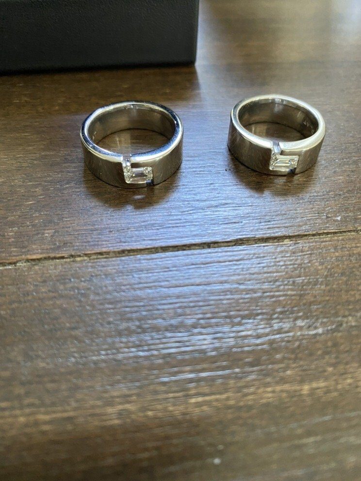 Matching Flush-Set Wedding Bands by George Necula, view 2