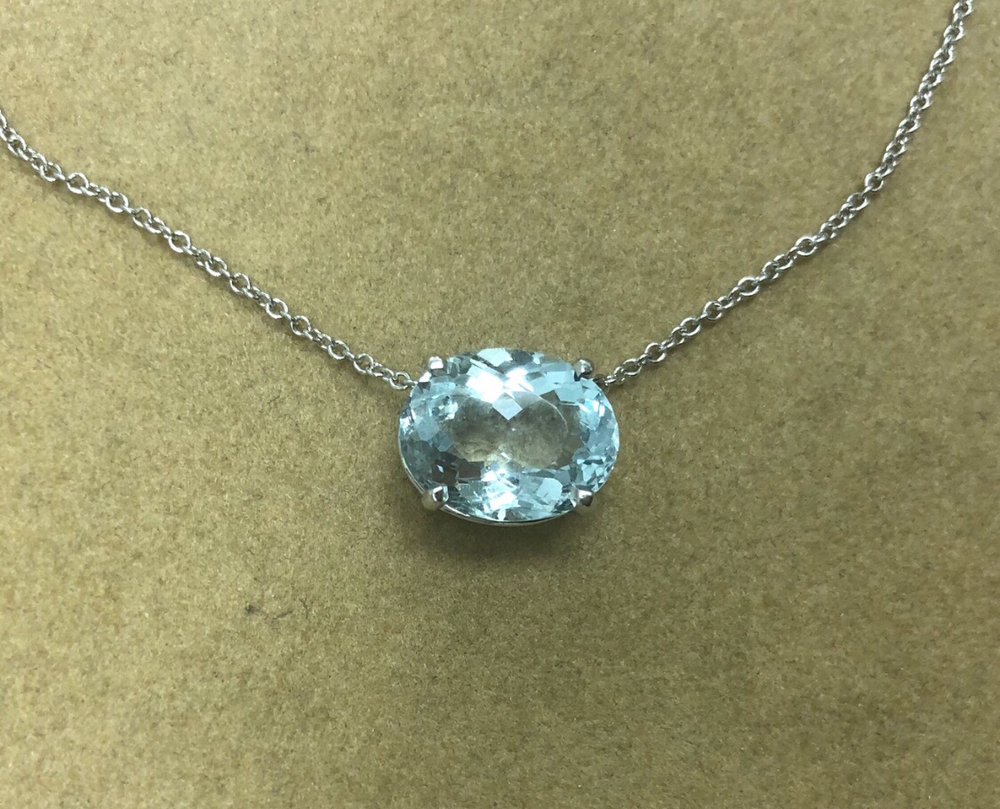 Aquamarine Pendant by George Necula