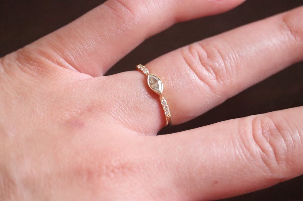 Marquise Diamond Ring — Redesign by George Necula, view 6