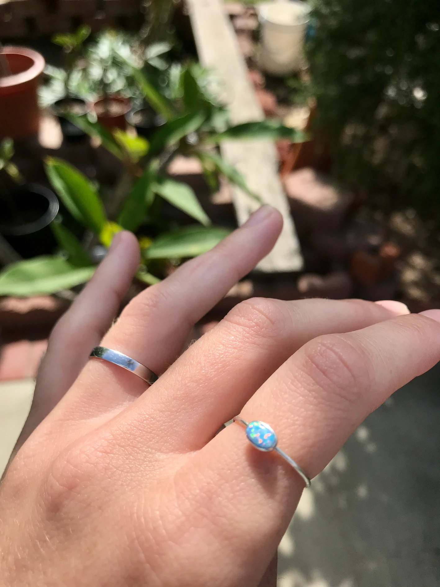 Opal Ring & Matching Band by George Necula