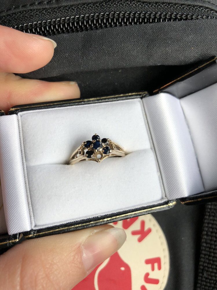 Sapphire Cluster Ring by George Necula