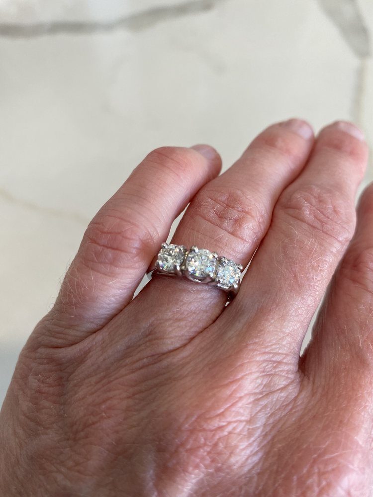 Three-Stone Diamond Ring by George Necula