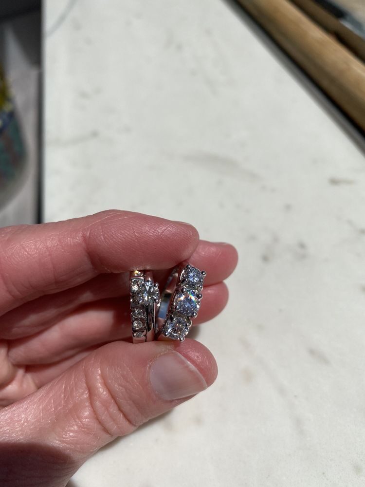 Three-Stone Diamond Ring by George Necula, view 2