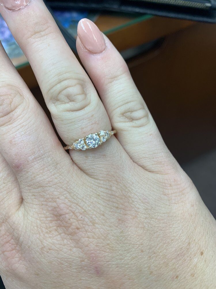 Vintage Graduated Diamond Ring by George Necula