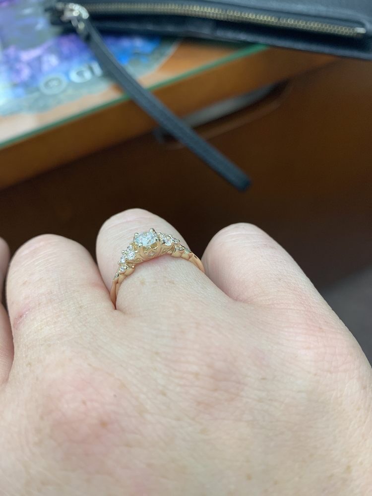 Yellow-Gold Cluster Ring by George Necula