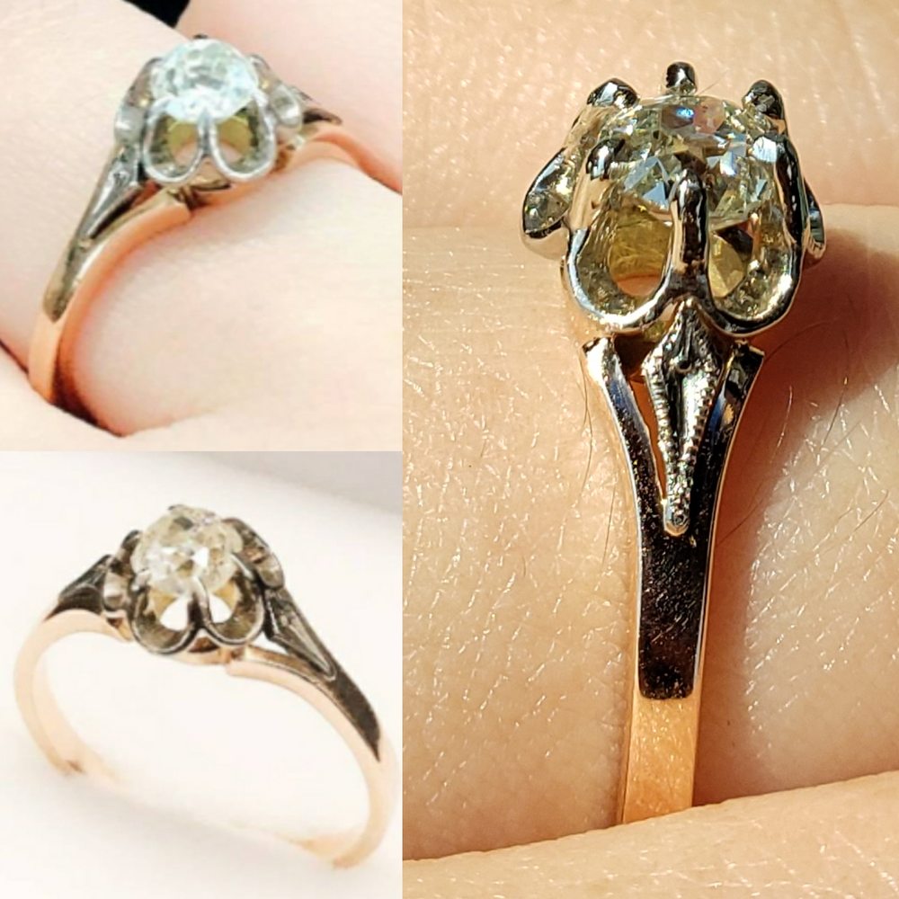 Antique Edwardian Diamond Ring, Restored by George Necula